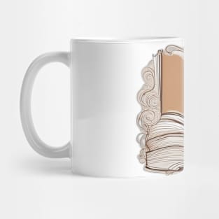 Enchanting Swirls Open Book Design No. 464 Mug